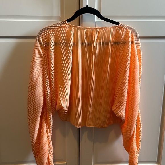 Urban Outfitters flowy coral/orange crop top. - Picture 2 of 3